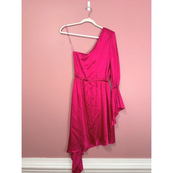 Frederica Tosi Fuchsia One Shoulder Asymetrical Dress Size XS - Picture 7 of 9